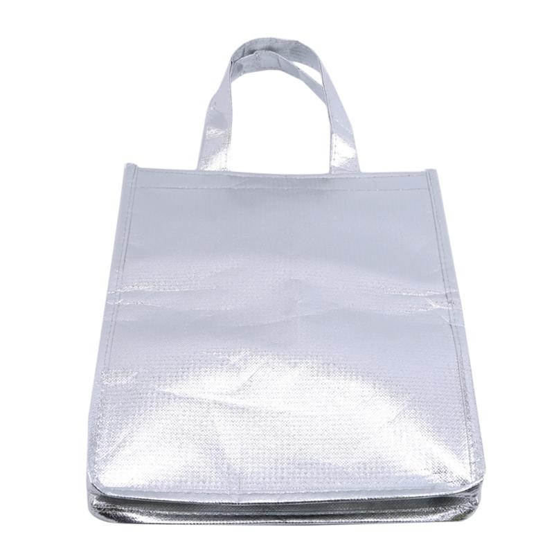 1 Stück Aluminiumfolie Eisaufbewahrungsbeutel Isoliert Strand Lebensmittel Thermotasche Langlebige Outdoor-Boxen Faltbare Kühltasche Lunch Picknicktasche