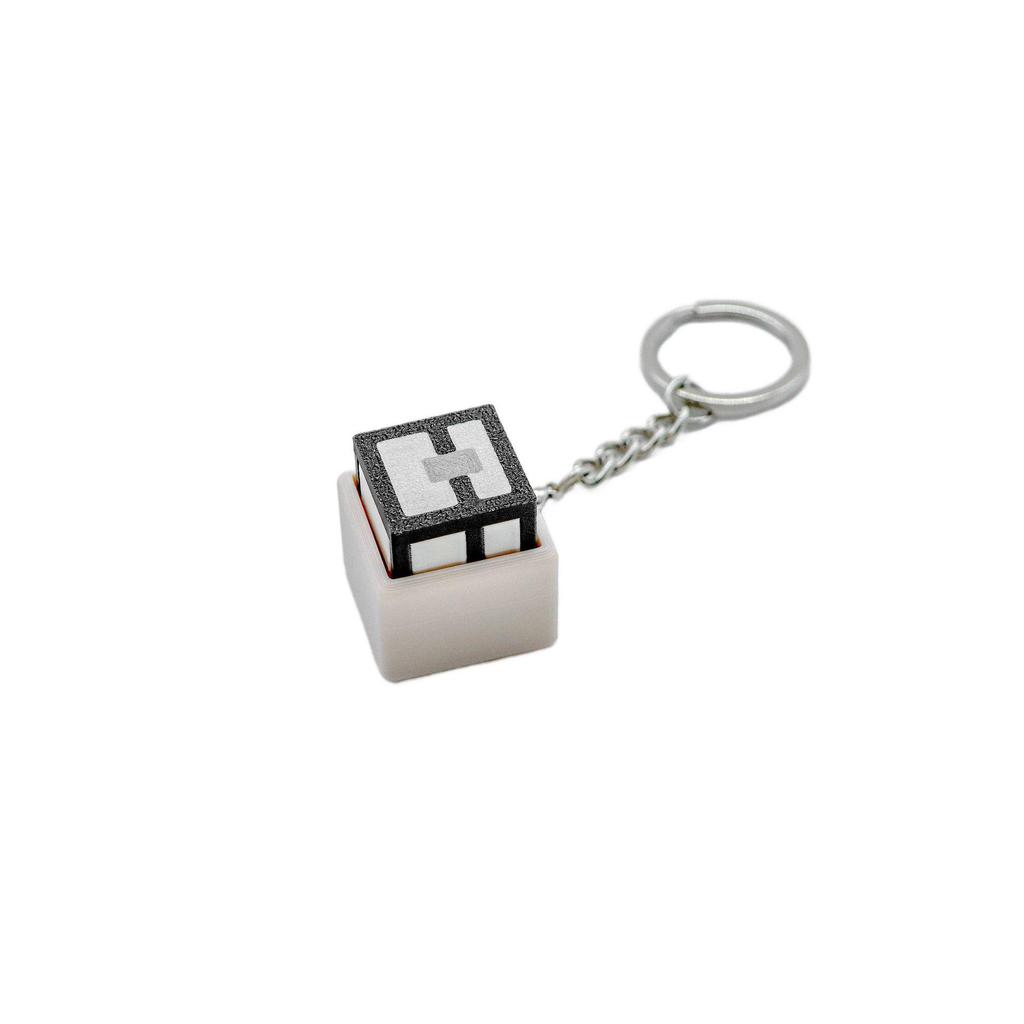 3D Printed Minecraft Keyboard Clicker Stress Relief Keychain
