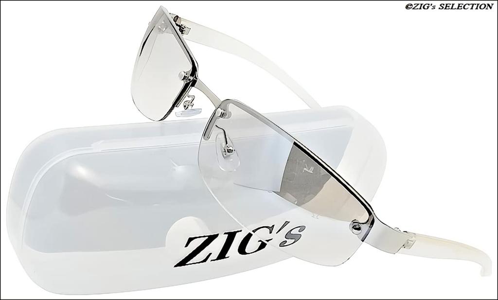 [ZIG's] Sunglasses for Men and Women, Suitable for All Seasons, Day and Night Use, Driving, Light Color, Light Brown, Half-Mirror, Clear, UV400 UV