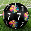 Customize Your Name Countdown Seven Colorful Art Explosion Size 5 Football Machinestitched Indooroutdoor Universal Football Unique Gift For Soccer
