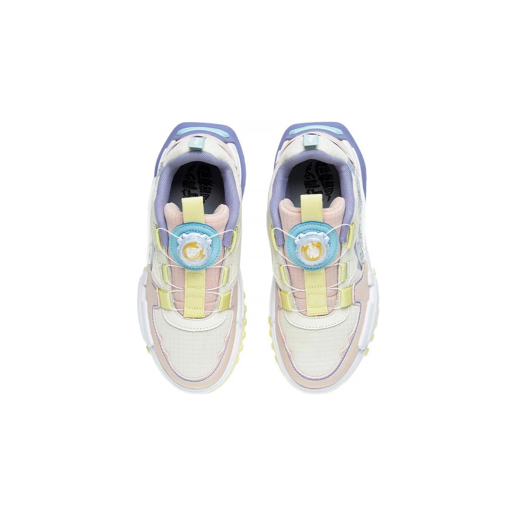 Li Ning Youth Sports Lifestyle Series Casual Shoes Kids Sneakers Gray Pink Purple YKCT006-2