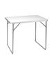 Table de Camping - Aluminium - Pliable - 80x60x69cm - Intérieur/Extérieur - Blanc