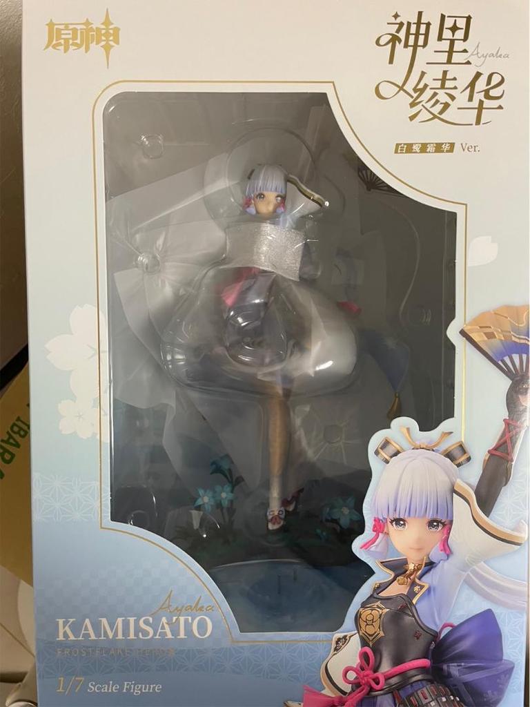 [USED] Bonus: Genshin Impact Kamisato Ayaka Shirasagi Hyouka Ver. 1/7 Scale Complete Figure [APEX]
