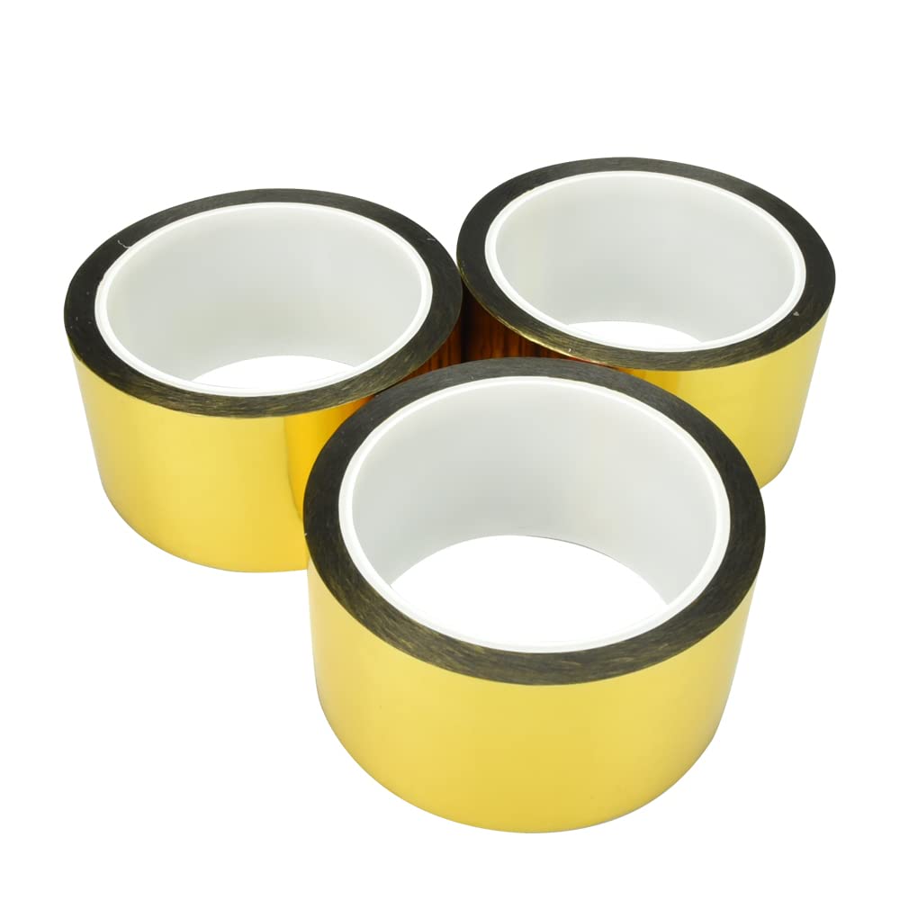 Gold Glossy Adhesive Venue Set of 5cm Wide X 50m Long Tape, Stickers, Decorations, Decorations, 3,