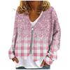 Womens Zip Up Sweaters Sweatshirts Long Sleeve Oversized Jackets Soft Casual Loose Tunic Tops