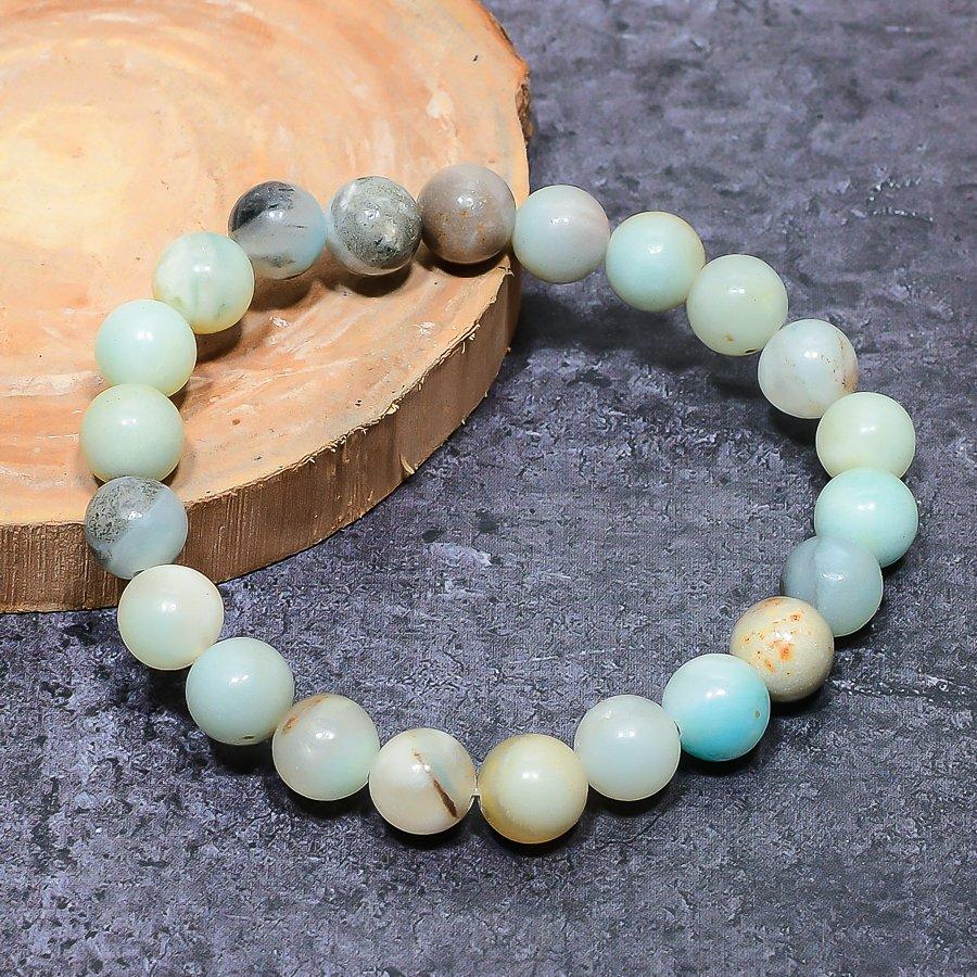 Natural Chrysoprase Gemstone Handmade Cuff Adjustable ETC-9723