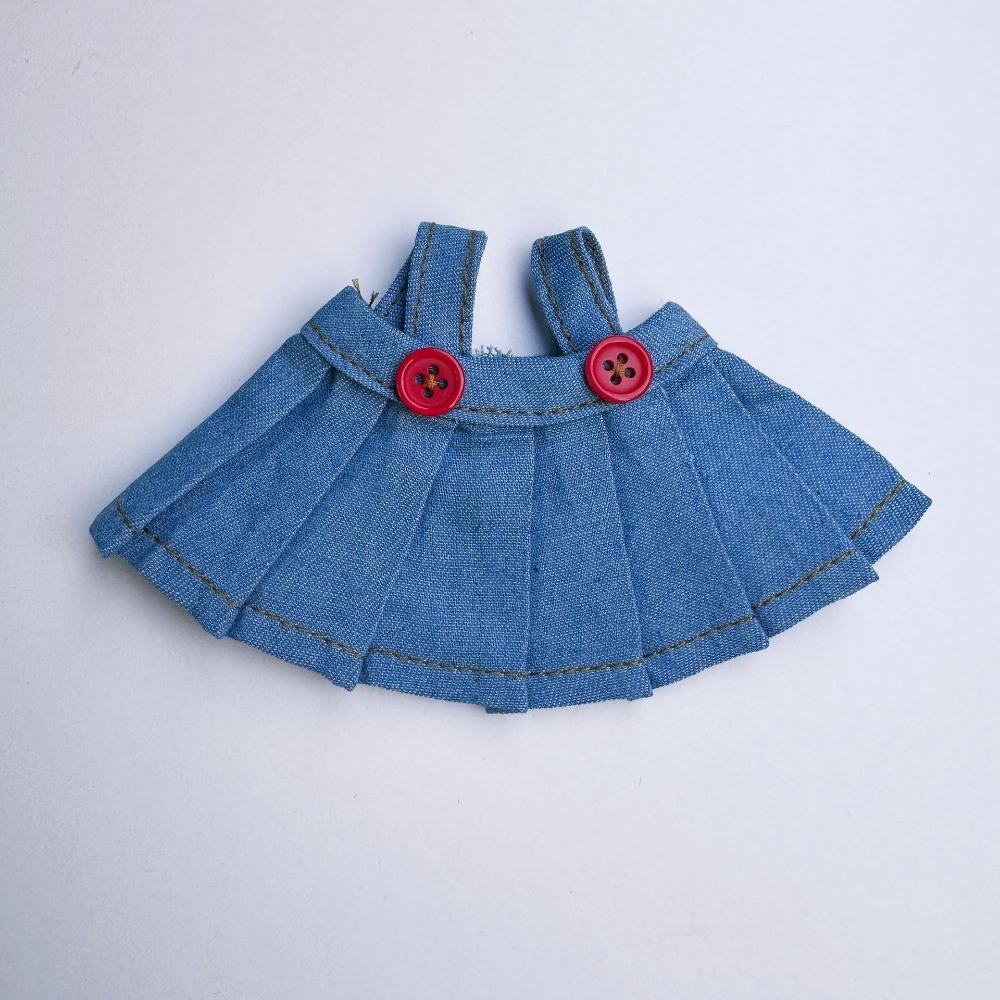Fashion Style Jeans Pants Chic Toys Accessories Mini Jeans Skirt For 10cm Cotton Stuffed Dolls