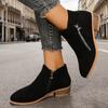 Women Ankle Boots  Autumn Low Heels Boots Platform Sexy Ladies Khaki Pumps Shoes  New Winter Womens Boots