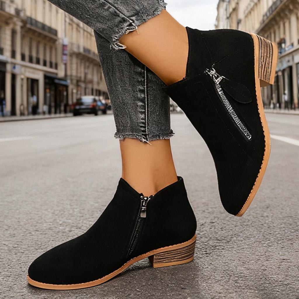 Women Ankle Boots Autumn Low Heels Boots Platform Sexy Ladies Khaki Pumps Shoes New Winter Womens Boots