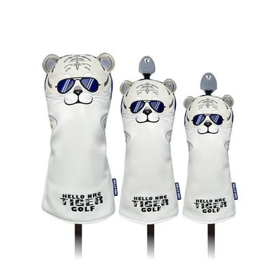 PU Leather Golf Club Covers Soft Golf Headcover Golf Protector Set Tiger Golf Cover  Men
