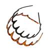 2pcs Practical Plastic Resin Hair Clip For Women With Teeth Designs To Secure Loose Strands And Maintain Neat Hairstyles