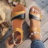Fashion Large Size Women Shoes 2025 Summer New Peep Toe Comfortable Non Slip Casual Sandals Women's Vintage Roman Style Sewing Sandals