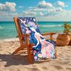 1Pc Floral Fantasy Woman Beach Towel, Quick Dry, Multi-Use for Beach Pool Gym Yoga Home Travel, Christmas, Halloween, Xmas Gift M929354