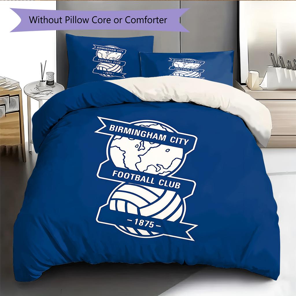 Birmingham City Football Club logoPattern Bedding,Quilt Set Quilt Cover Pillowcase Home Birthday Gift (1 * Duvet Cover + 2 * Pillowcase, Without Core)