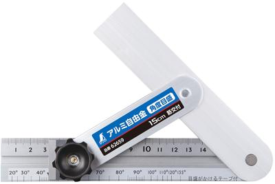 Aluminum Free Gold 15cm Angle Scale Lined 62659 Total Length 189mm 140g As a Guide for Angle Measurement Comes with Writing Tape Firmly