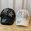 Lace Visors Cap Butterfly Mesh Peaked Hat Fashion Flower Baseball Cap  Girls