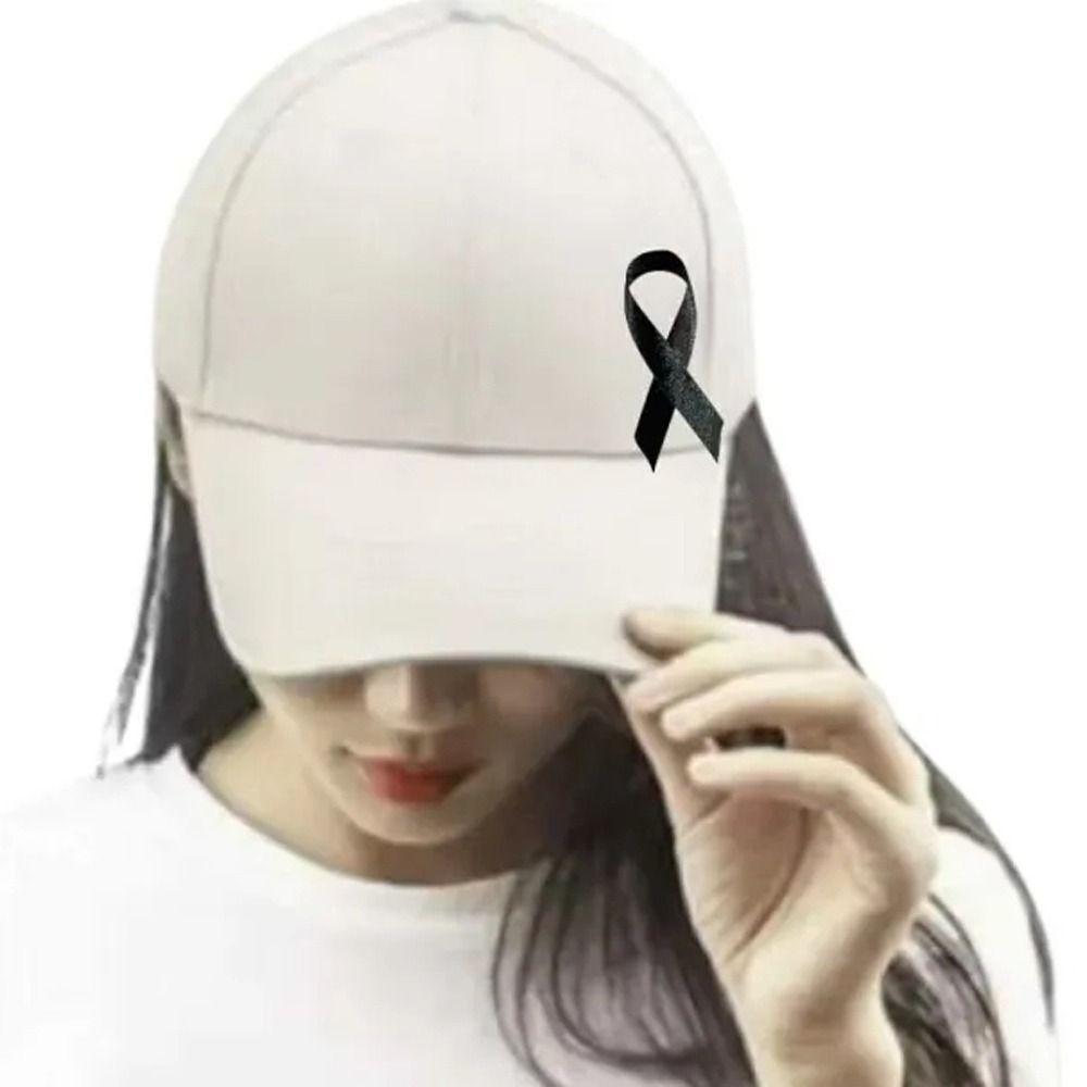 50 Stück Hautkrebs Beerdigungen Gedenk-Anstecker Aufklärung Trauer-Abzeichen Brosche Party