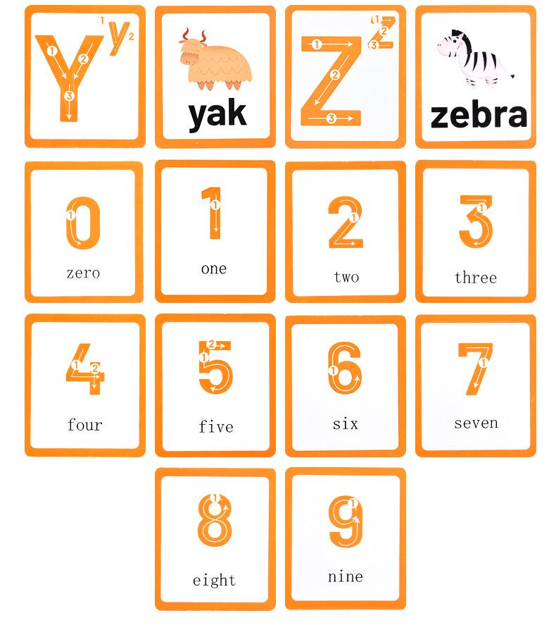 Montessori Sandpaper Letters & Numbers Wooden Educational Toys