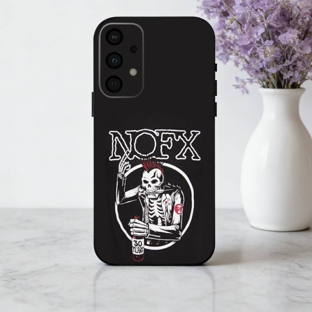 Punk N-Nofx-X Band Phone Case For Samsung Galaxy A73,A72,A71,A70,A53,A52,A51,Others Soft Black Cover