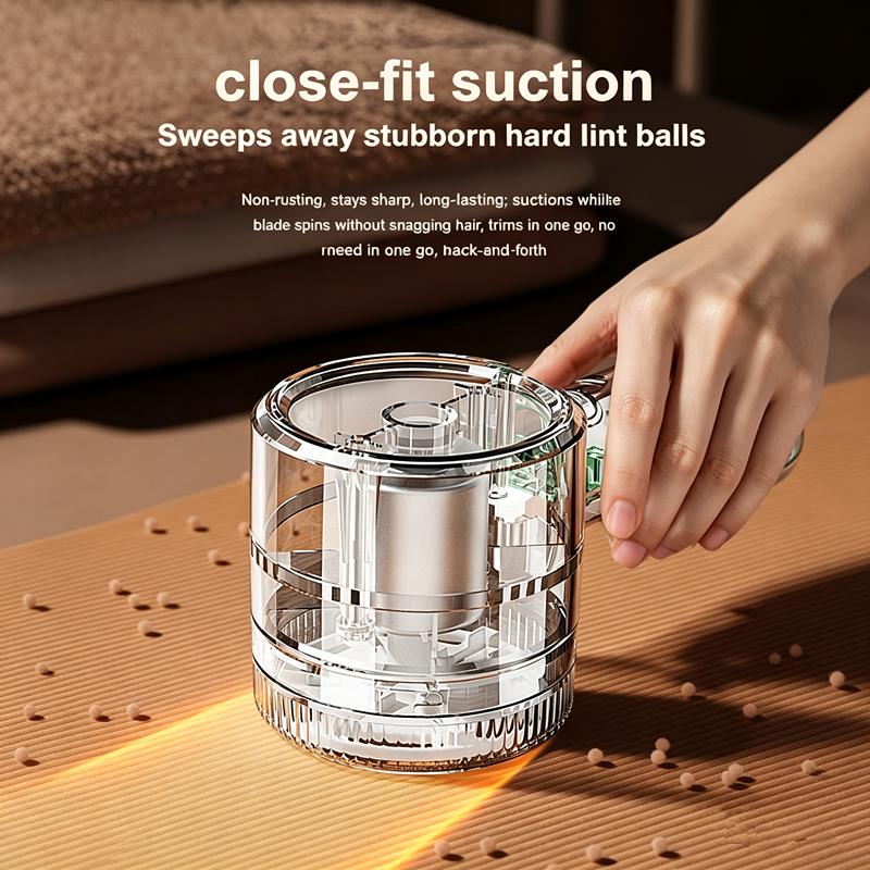 Xiaomi Wireless Transparent Lint Remover Electric Fabric Shaver Integrated Clothes Hair Ball Trimmer Portable Fuzz Pellet Remover