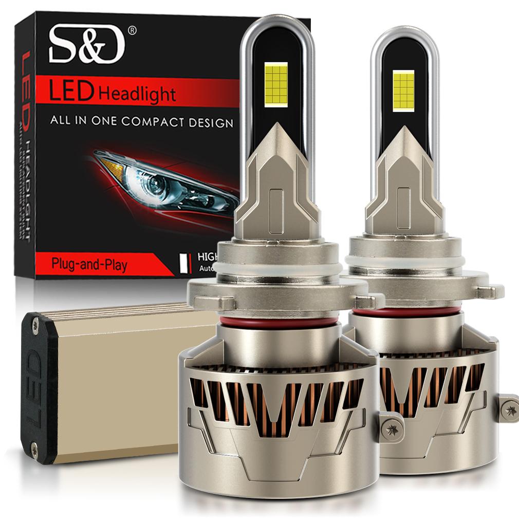 2 buc H7 H4 LED Canbus Becuri Far Auto 140W 60000LM H1 H11 H8 HB3 9005 HB4 9006 9012 Hir2 Far LED Auto Lampă Turbo pentru VW Ford 6500K Alb