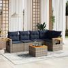 VidaXL Garden Lounge Set with Cushions 6 Pcs, Patio Sofas, Furniture Set, Outdoor Terrace Furniture, Grey 3226796
