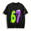 Kids Fun Number 67 Cartoon Print Top Boys Girls Cute Animal Tee Pure Cotton T-shirt