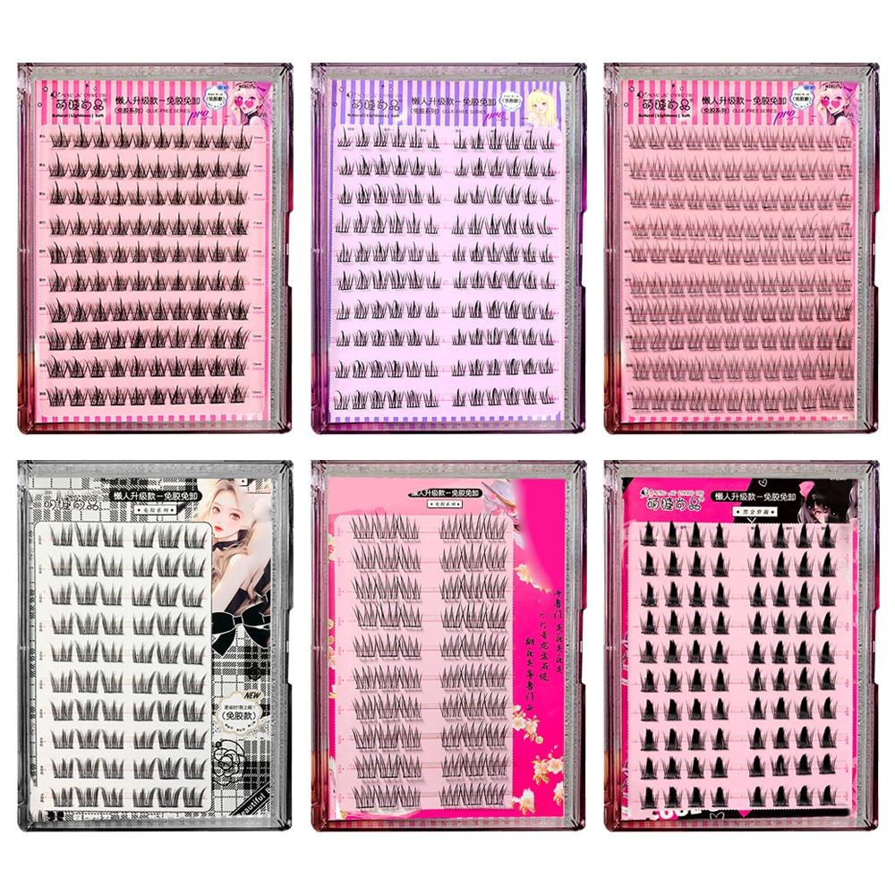 Natural Look Self Adhesive Cluster Lashes No Glue Needed Segmented Eyelashes  DIY Eyelash Extension