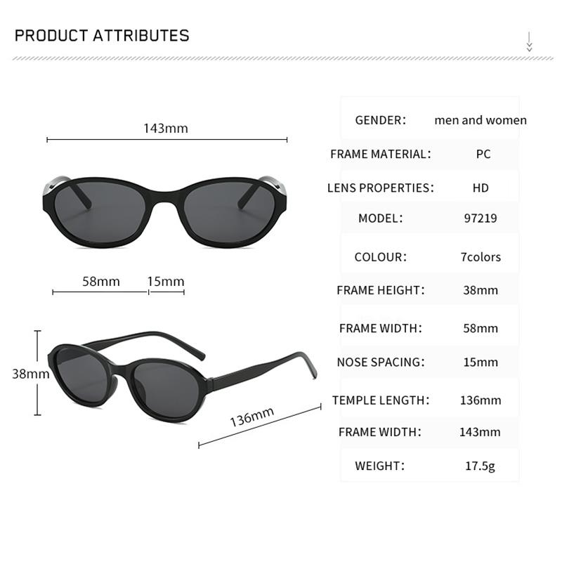 Sexy Small Oval Women's Sunglasses  New Fashion Leopard Brown  Sun Glasses Female Retro Colorful Shade Eyeglass