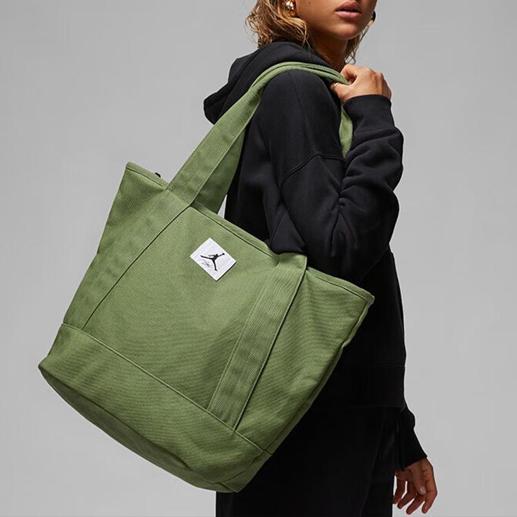 New Jordan Fabric Tote Bag, Shopping Bag, Shoulder Bag Unisex Light Olive FB9336-395