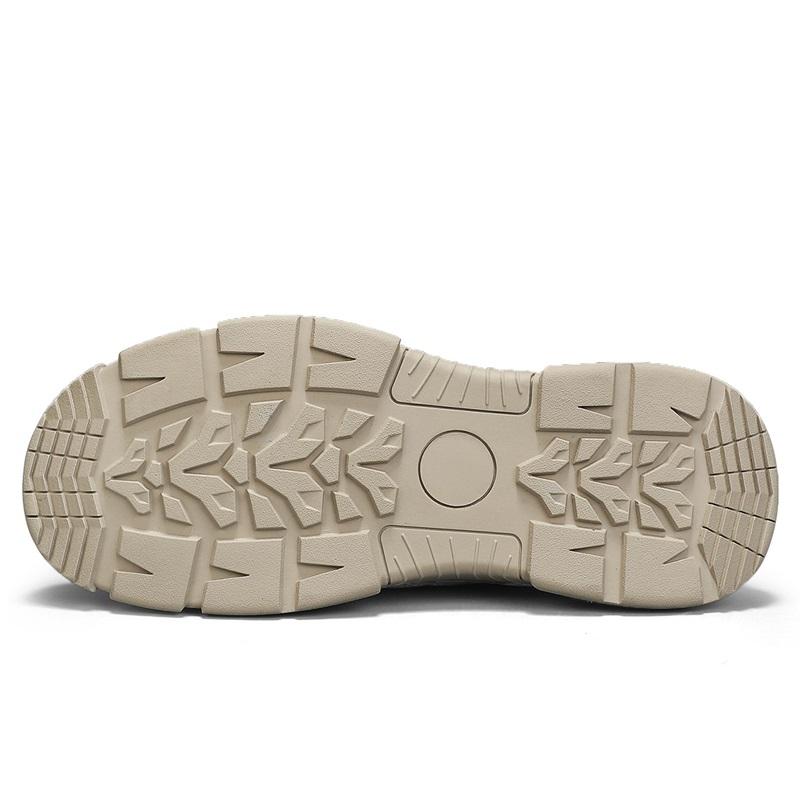 Men's Leather Casual Shoes Outdoor Breathable Sneakers for Men