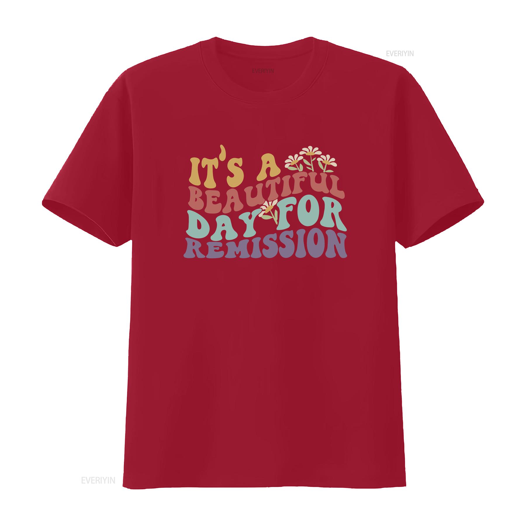 its a beautiful day for remission shirt hemonc nurse oncology squad onc vintage Washed Versatile Comfortable homme Breathable S