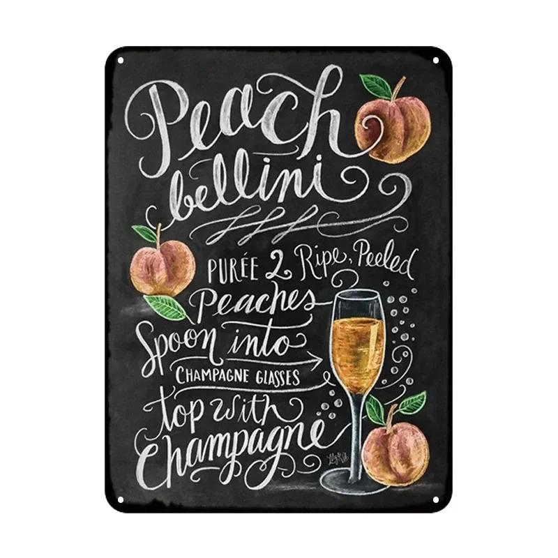 Summer Time BEER Retro Metal Tin Signs Decor Mojito Cocktail Plaque Vintage Posters Bar Pub Art Stickers Wall Decor