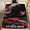 Spider Man Black Graphic Blanket Suitable For All Seasons Camping Trip Air Conditioning Blanket Christmas Gifts Digital Printing
