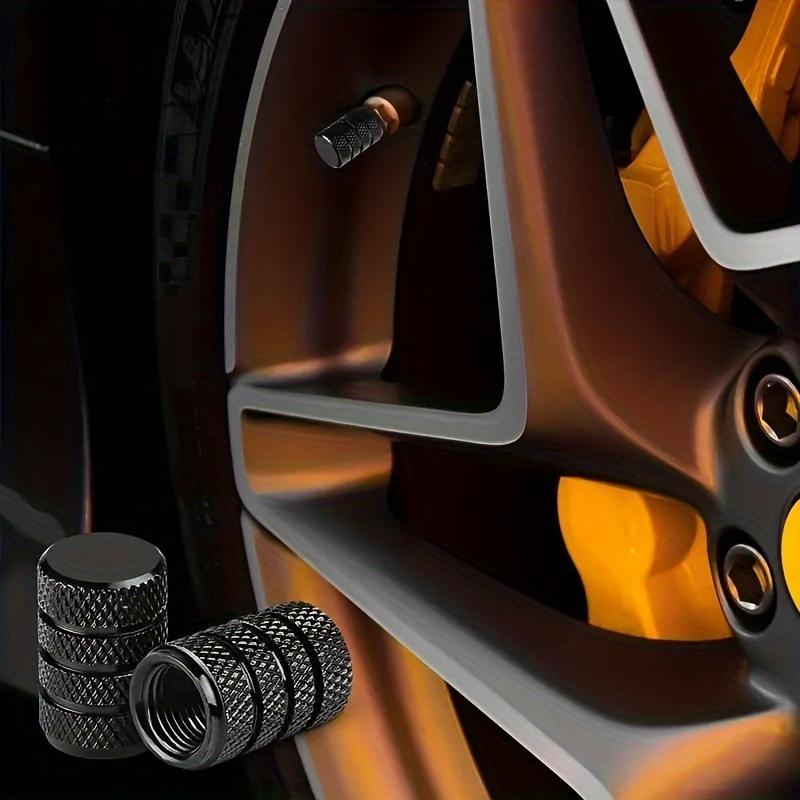 4pcs Anodized Aluminum Tire Valve Caps - Corrosion-Resistant, Fit for Cars, Trucks, Motorcycles & Bicycles