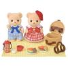 Sylvanian Families Doll Furniture Set Biscuit Bear Siblings - Picnic Lunch FS-60 ST Mark Certified Ages 3 Up Toy Dollhouse. EPOCH.