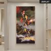 1 Piece of Nine Fish Diagram Feng Shui Wealth Attraction Decoration Painting New Chinese Style Living Room, Entrance Hall, Corri