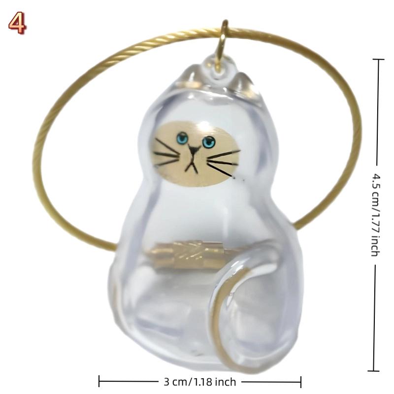 Cat Keychain Pendant Backpack Cat Hair Storage Box Hanging Cat Bag Hanging Pet Hair Grooming Souvenirs
