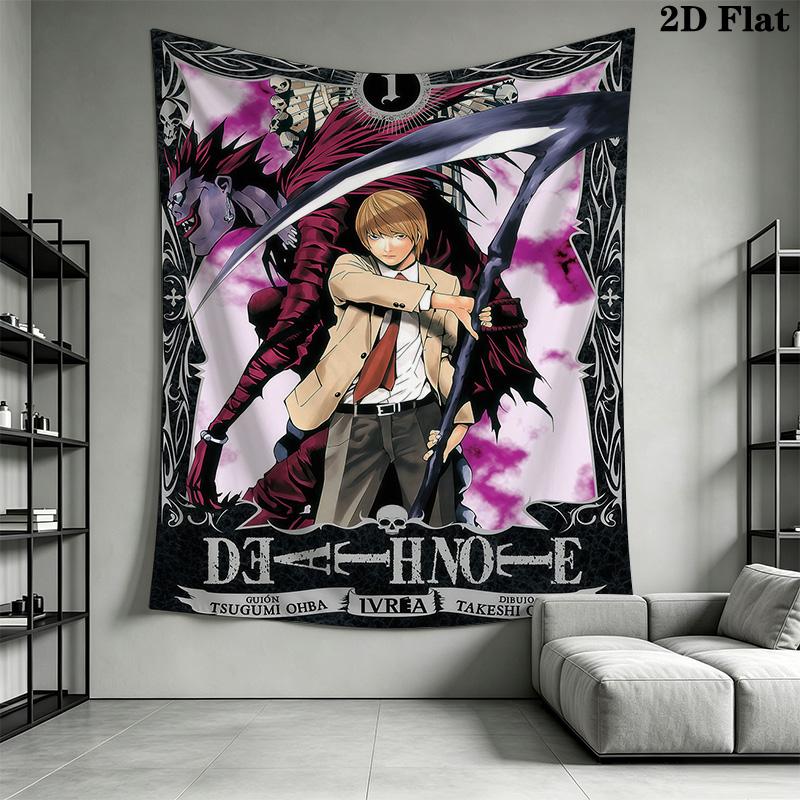 Death Note Movie Light'S Revenge Tapestry Wallmounted Fashion Print Soft Home Decor Homestay Soft Decoration Tapestry