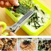 Multipurpose Cutting Shears with Stainless Steel 3/5 Layer Herb Stripper Kitchen Scissors Pepper Herb Scissors Shredded Chopped