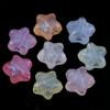 100pcs 10mm Acrylic Star Beads Colorful Luminous Five-pointed Star Loose Beads For DIY Jewelry Making Bracelet Necklace Supplies
