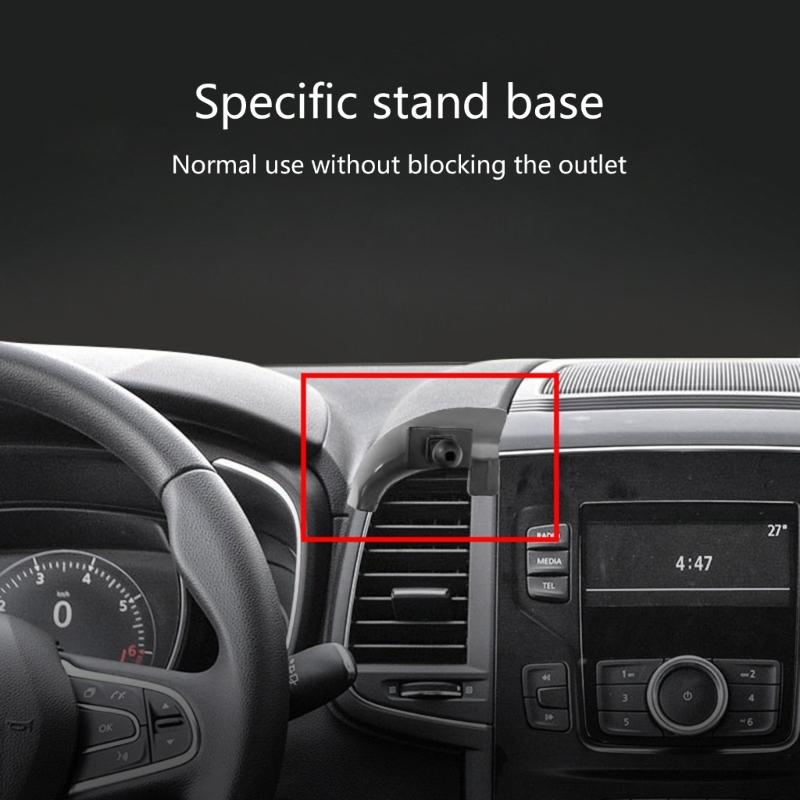 Supporto Supporto Holder per Smartphone da Auto Rotante a 360 Gradi per Guida Sicura, Navigazione Conveniente e Gestione delle Chiamate