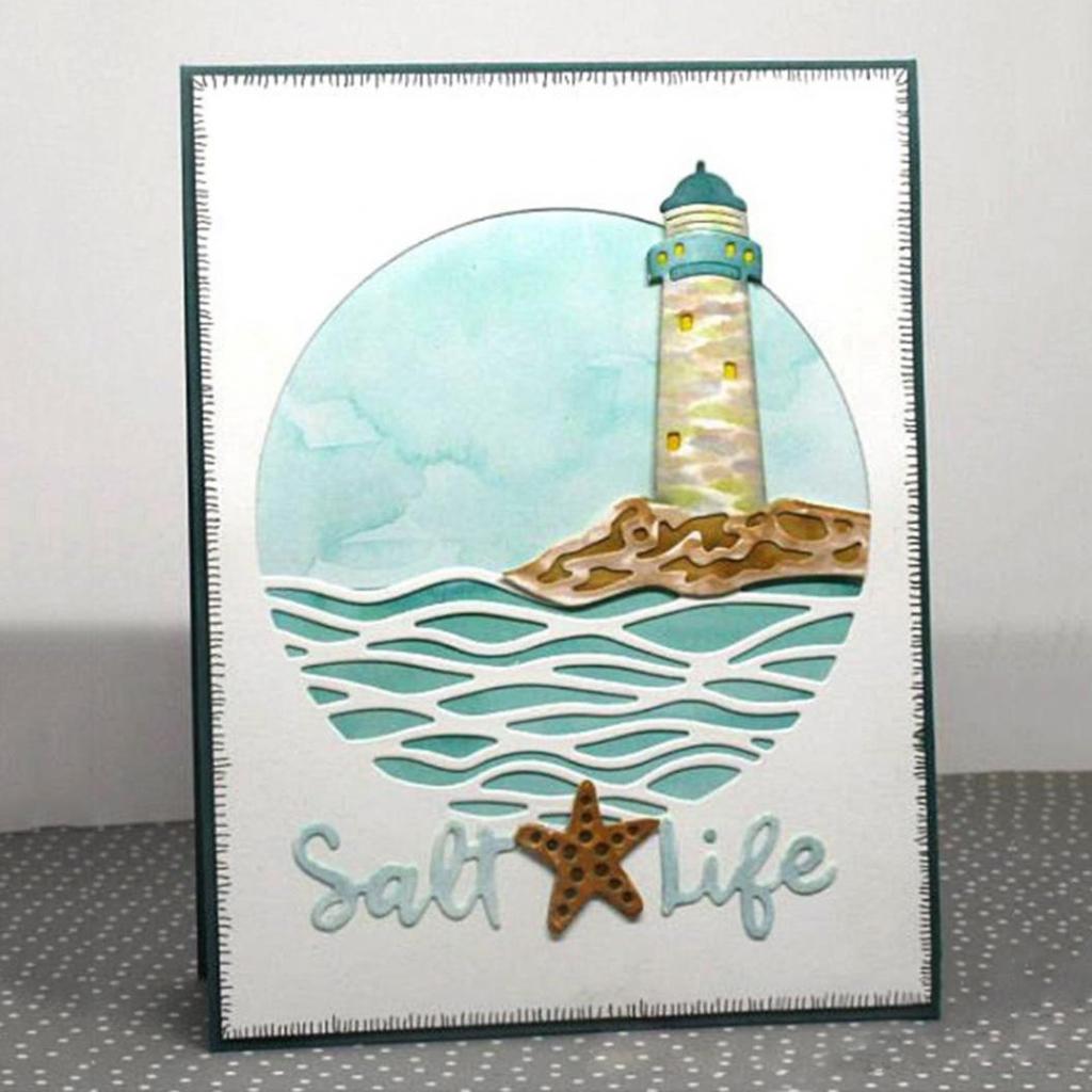 Kreis Beacon Metall Stanzformen DIY Scrapbook Prägung Papierkarten Album Schablone