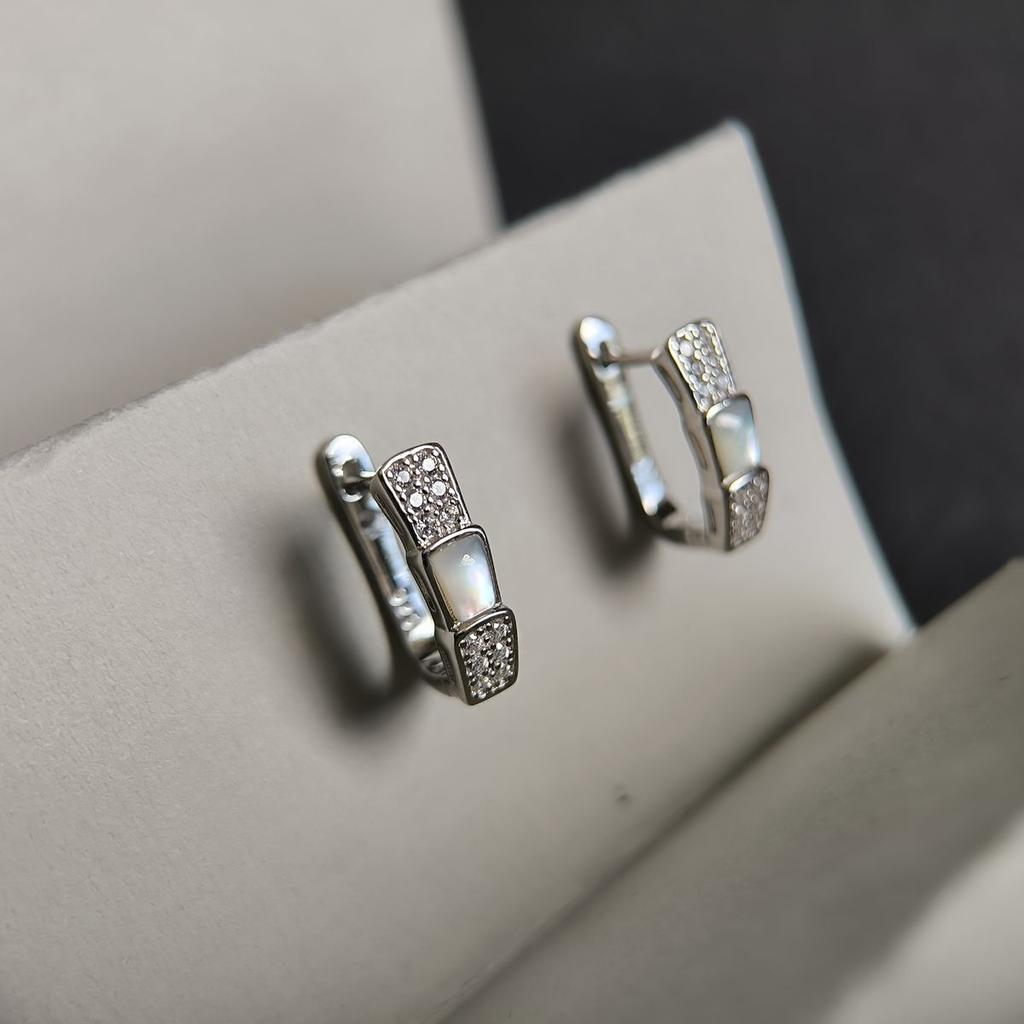 Cercei din argint cu sidef natural (2187523)