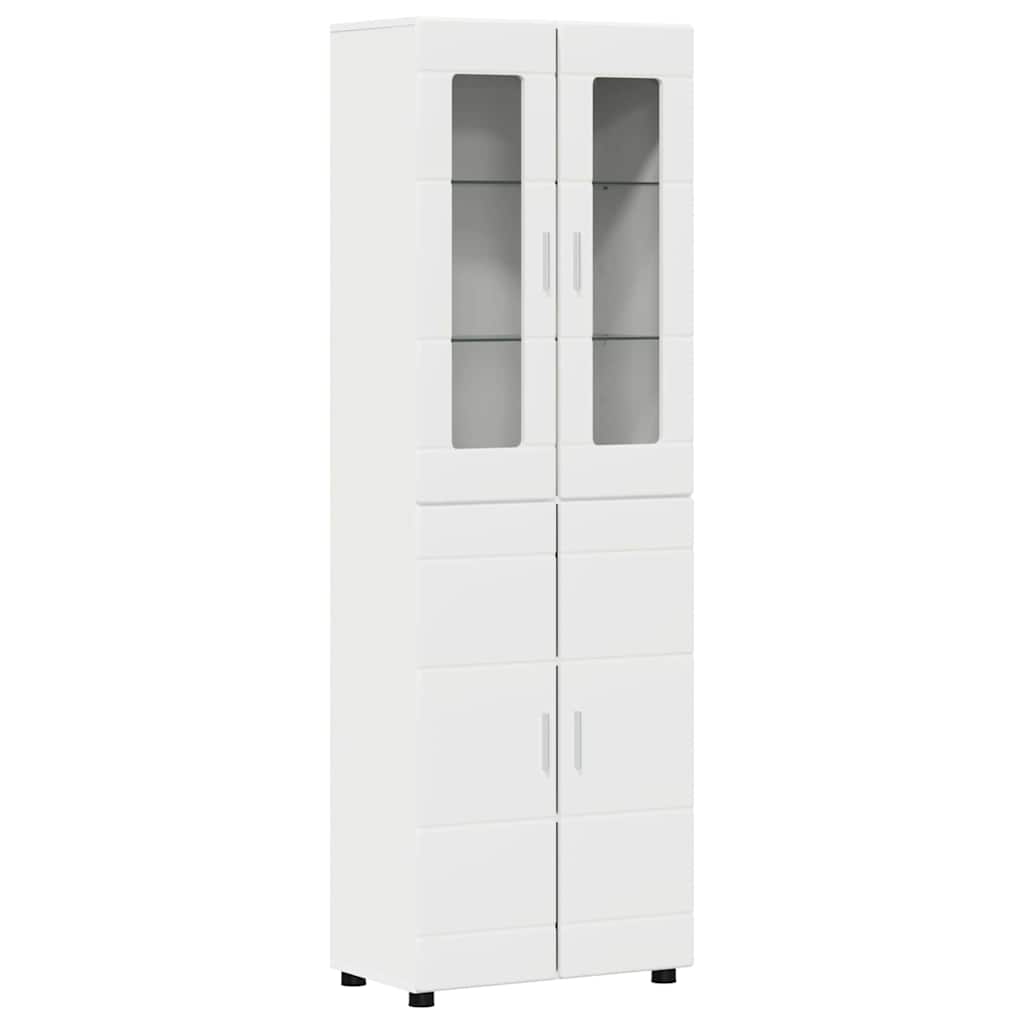 FLORIN 3 Piece TV Cabinet Set with Drawers White Particleboard