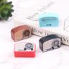 1PC Miniature Retro Radio Scale Model Ornaments Dollhouse Mini Radio Simulation Models Home Desktop Decor Crafts