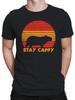 Retro Capybara Sunset Graphic Men's T-shirt