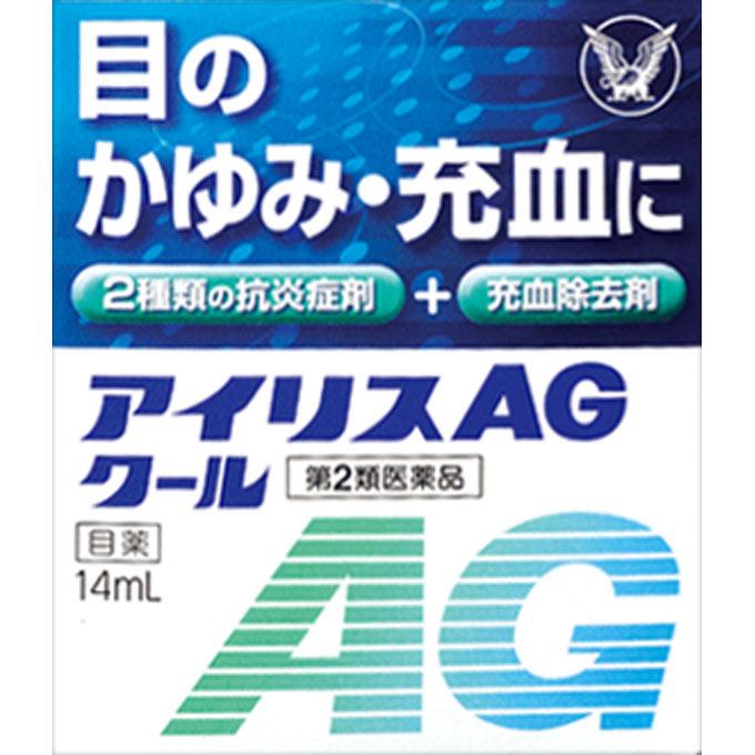 Taisho Iris AG Cool 14ml Anti-Allergy Eye Drops Indications: Itchy Eyes, Conjunctival Hyperemia, Prevention of Eye Diseases (after Swimming, When Dust