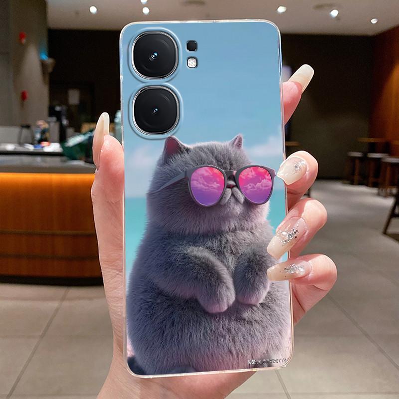 Casing For Vivo iQOO Neo9 Neo9s Pro+ Neo 9 9s Pro Plus 5G Luxury Dragon Cute Cool Boys Girls Transparent Phone Case Back Cover