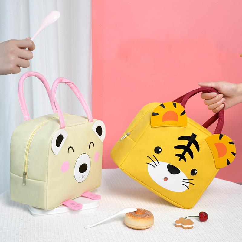 New Cartoon Style Oxford Cloth Thermal Lunch Tote With Unique Design And Spacious Interior